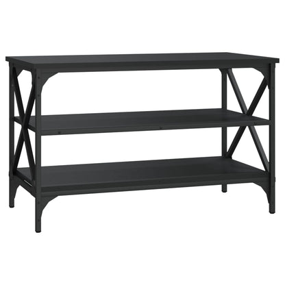 vidaXL Meuble TV Noir 80x40x50 cm Bois d'ingénierie