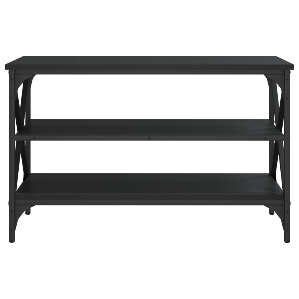 vidaXL Meuble TV Noir 80x40x50 cm Bois d'ingénierie