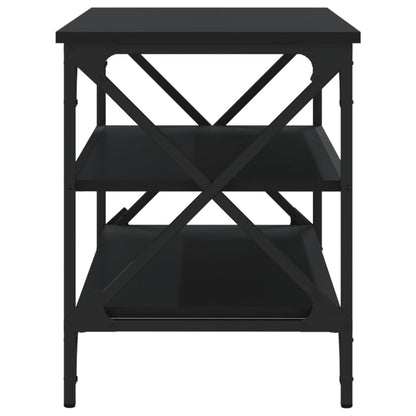 vidaXL Meuble TV Noir 80x40x50 cm Bois d'ingénierie