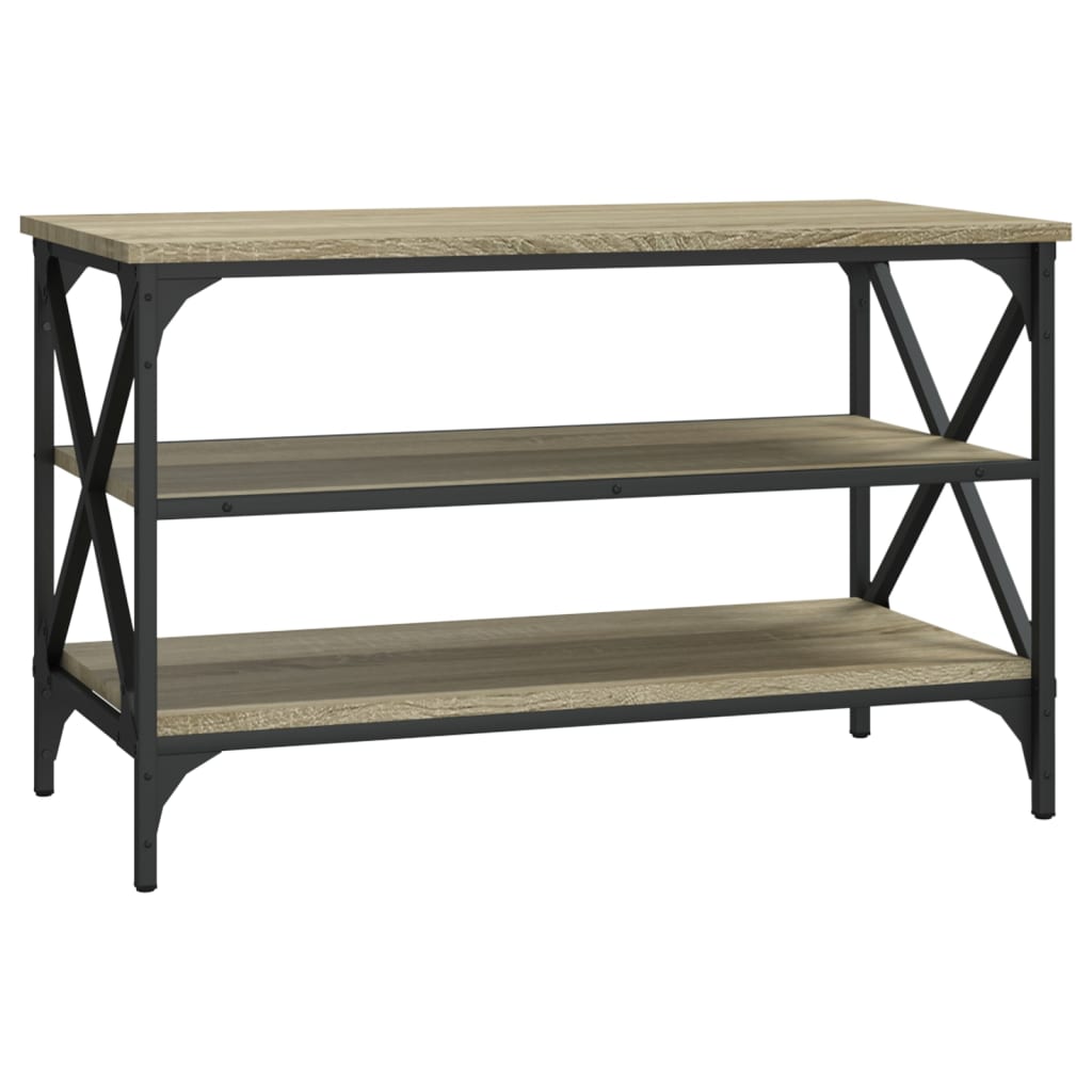 vidaXL Meuble TV chêne Sonoma 80x40x50 cm Aggloméré