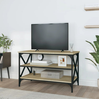 vidaXL Meuble TV chêne Sonoma 80x40x50 cm Aggloméré