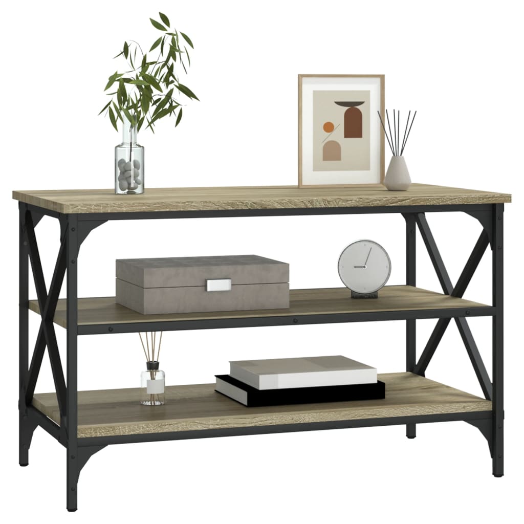 vidaXL Meuble TV chêne Sonoma 80x40x50 cm Aggloméré