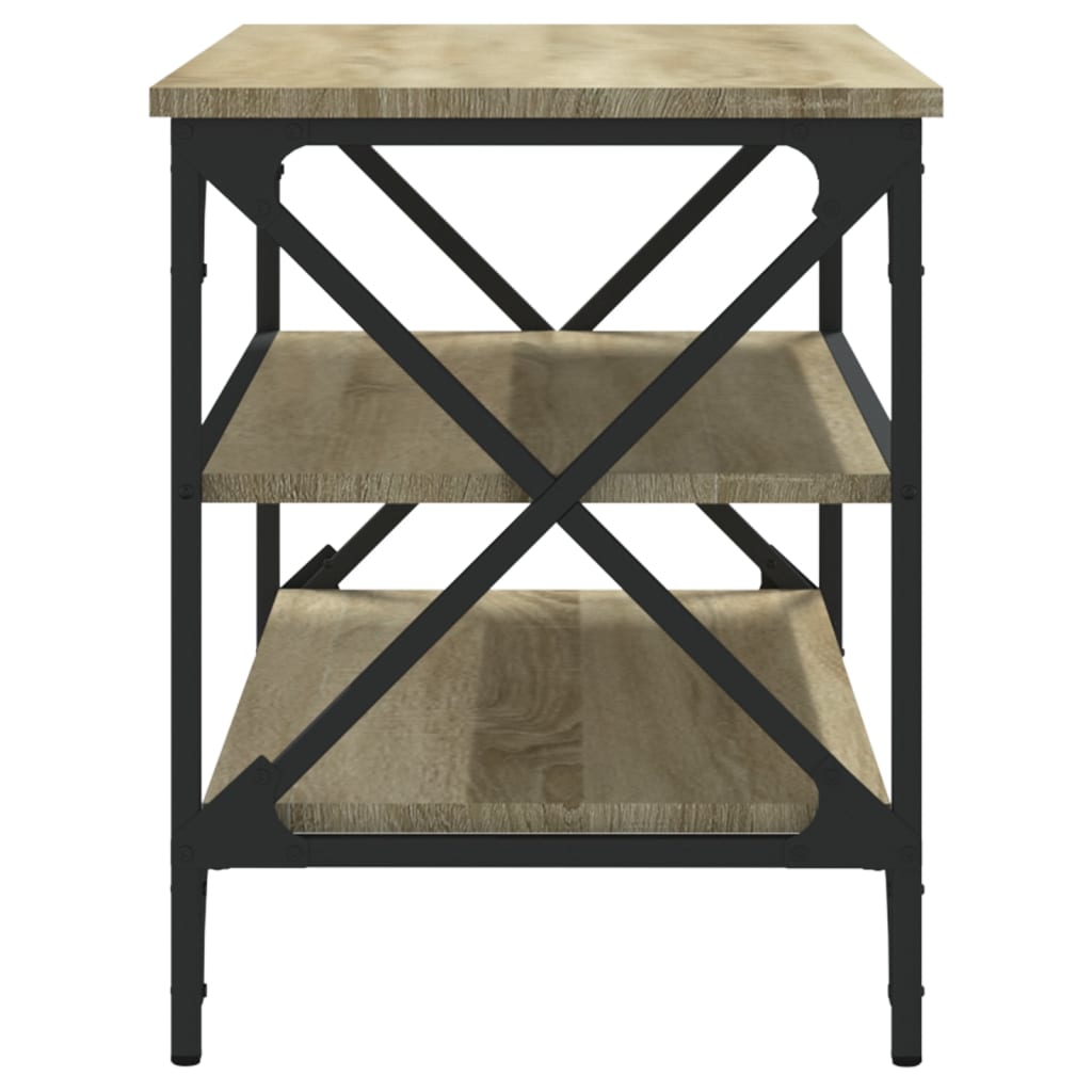 vidaXL Meuble TV chêne Sonoma 80x40x50 cm Aggloméré