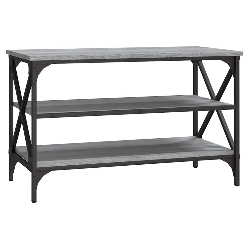vidaXL Meuble TV gris Sonoma 80x40x50 cm Aggloméré