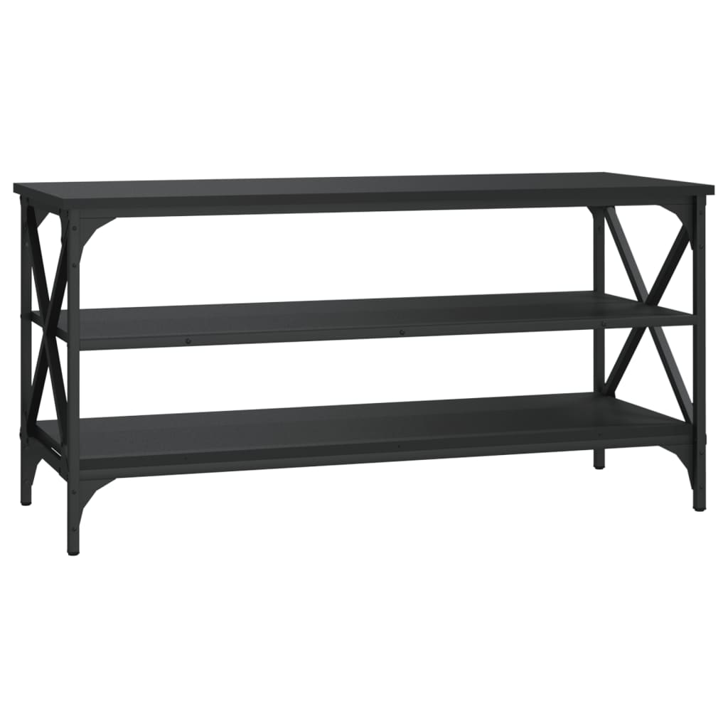 vidaXL TV-Schrank Schwarz 100x40x50 cm Holzwerkstoff