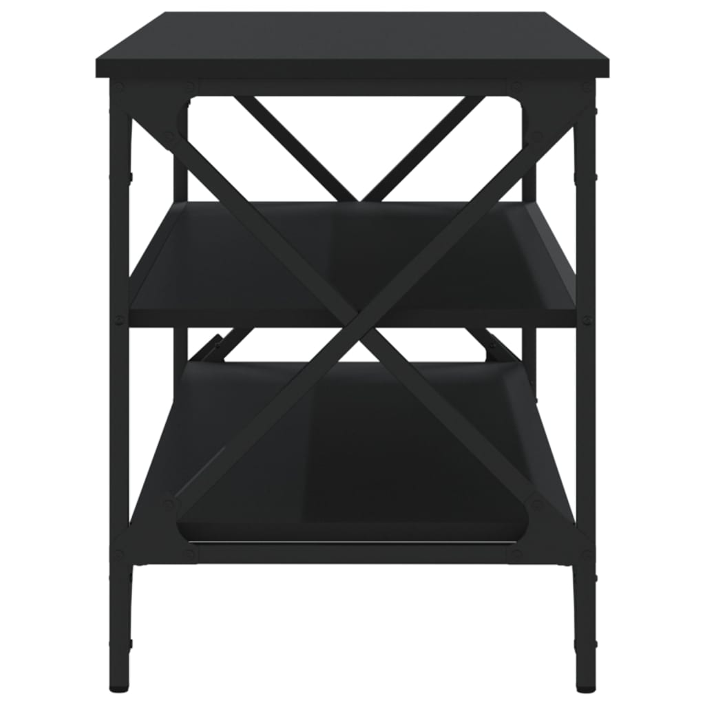 vidaXL TV-Schrank Schwarz 100x40x50 cm Holzwerkstoff