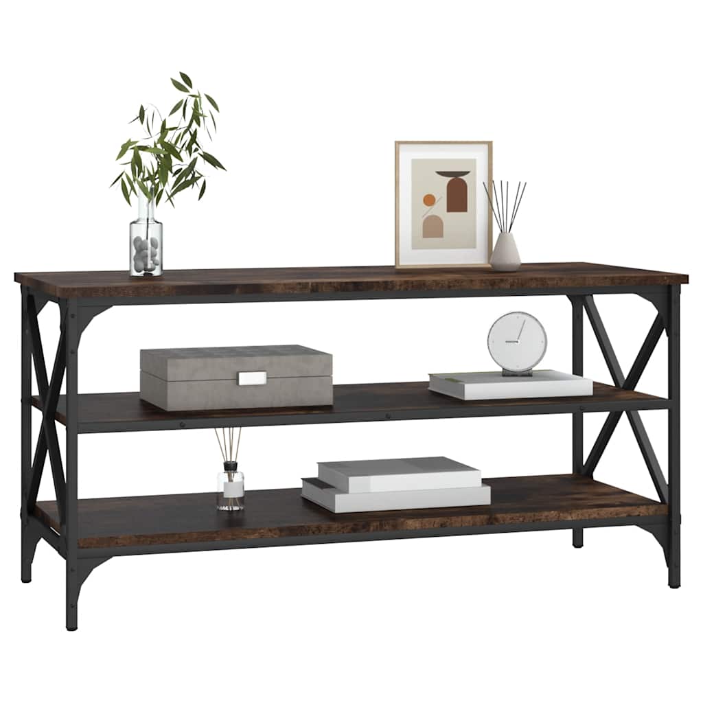vidaXL TV-Schrank Räuchereiche 100x40x50 cm Holzwerkstoff