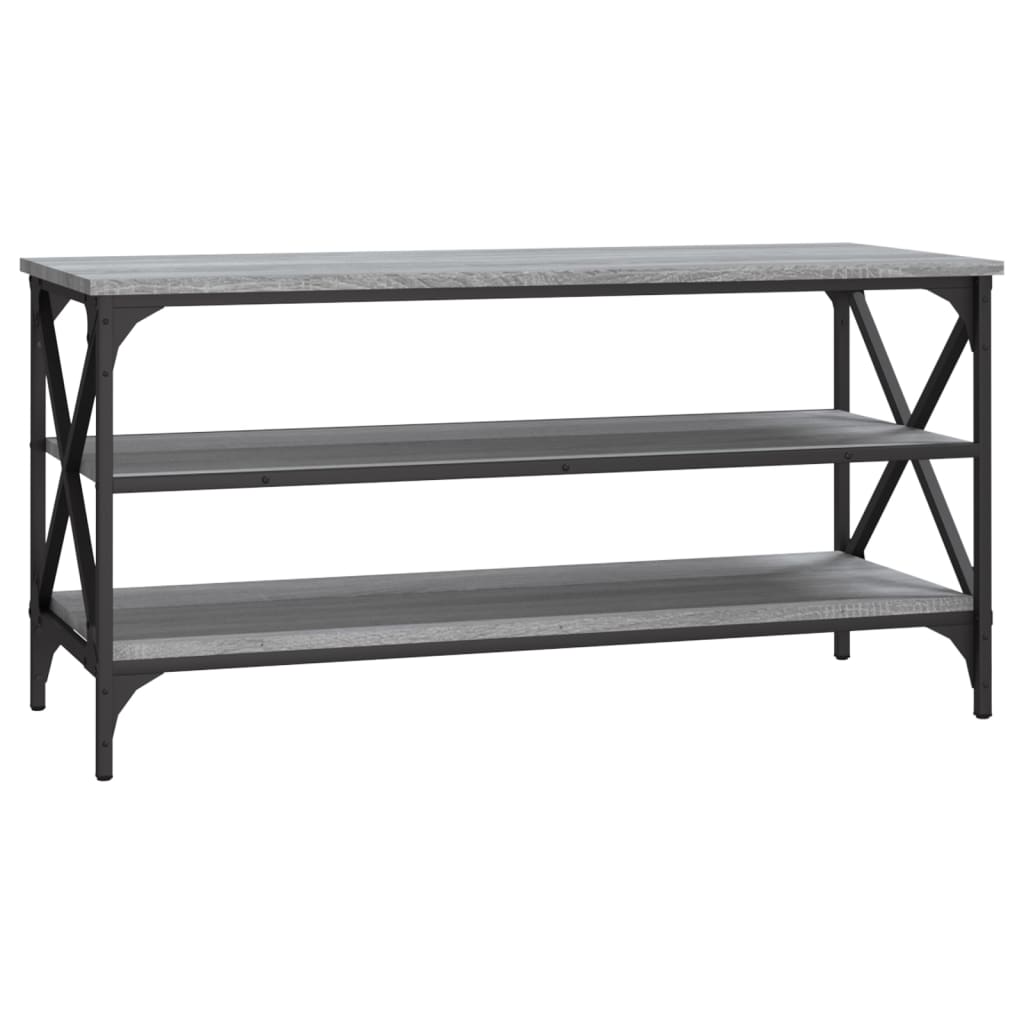 vidaXL Meuble TV gris sonoma 100x40x50 cm en bois d'ingénierie