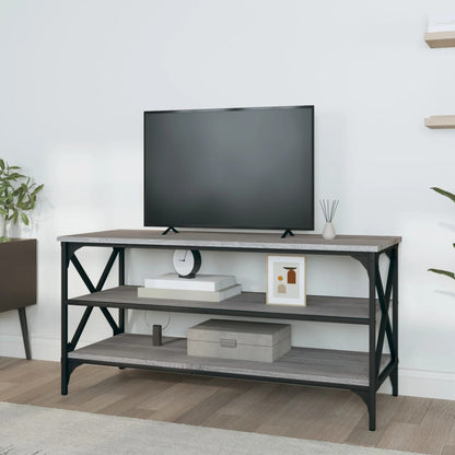 vidaXL Meuble TV gris sonoma 100x40x50 cm en bois d'ingénierie