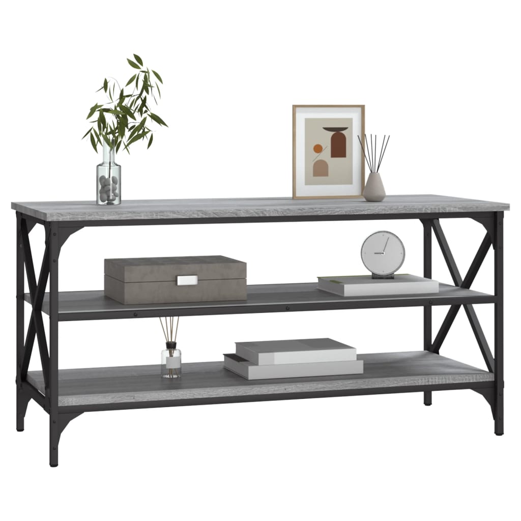 vidaXL Meuble TV gris sonoma 100x40x50 cm en bois d'ingénierie