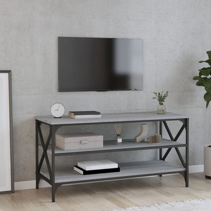vidaXL Meuble TV gris sonoma 100x40x50 cm en bois d'ingénierie