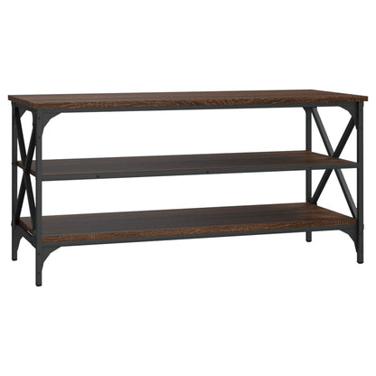 vidaXL Meuble TV marron aspect chêne 100x40x50 cm en bois d'ingénierie