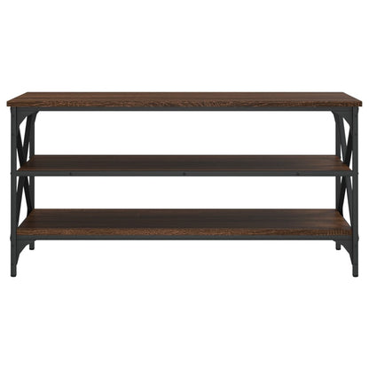 vidaXL Meuble TV marron aspect chêne 100x40x50 cm en bois d'ingénierie