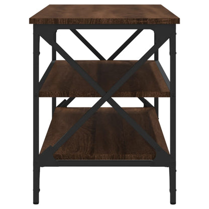 vidaXL Meuble TV marron aspect chêne 100x40x50 cm en bois d'ingénierie
