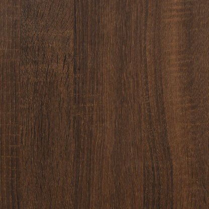 vidaXL Meuble TV marron aspect chêne 100x40x50 cm en bois d'ingénierie