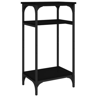 vidaXL Table d'appoint noir 40x30x75 cm Bois d'ingénierie