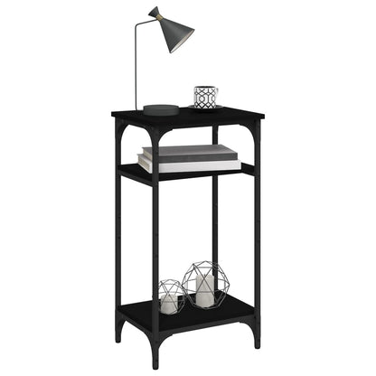 vidaXL Table d'appoint noir 40x30x75 cm Bois d'ingénierie