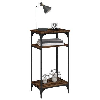 vidaXL Table d'appoint chêne fumé 40x30x75 cm Bois d'ingénierie