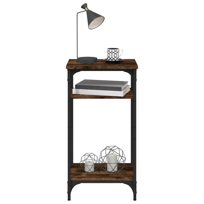 vidaXL Table d'appoint chêne fumé 40x30x75 cm Bois d'ingénierie