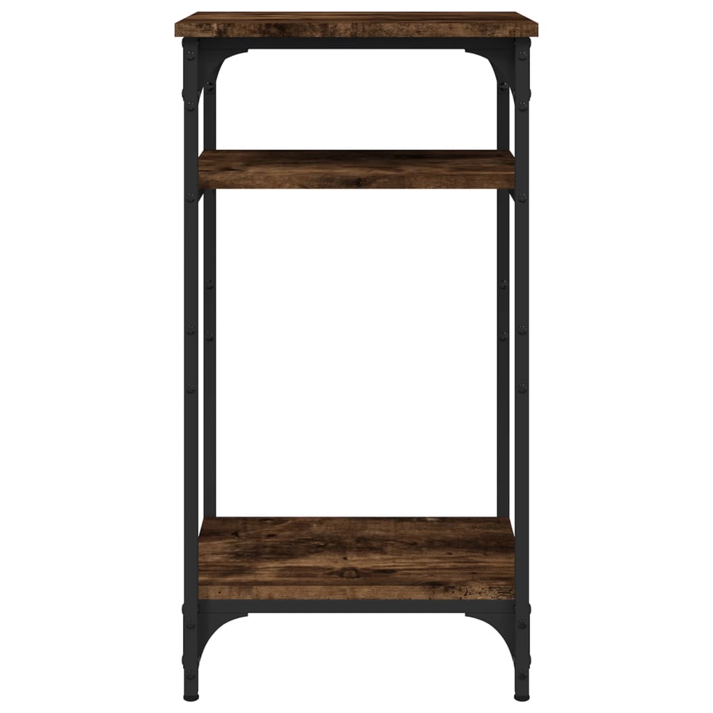 vidaXL Table d'appoint chêne fumé 40x30x75 cm Bois d'ingénierie