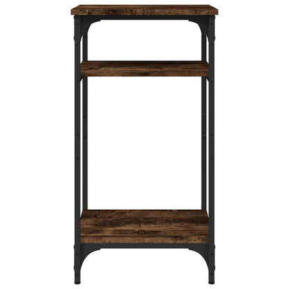 vidaXL Table d'appoint chêne fumé 40x30x75 cm Bois d'ingénierie