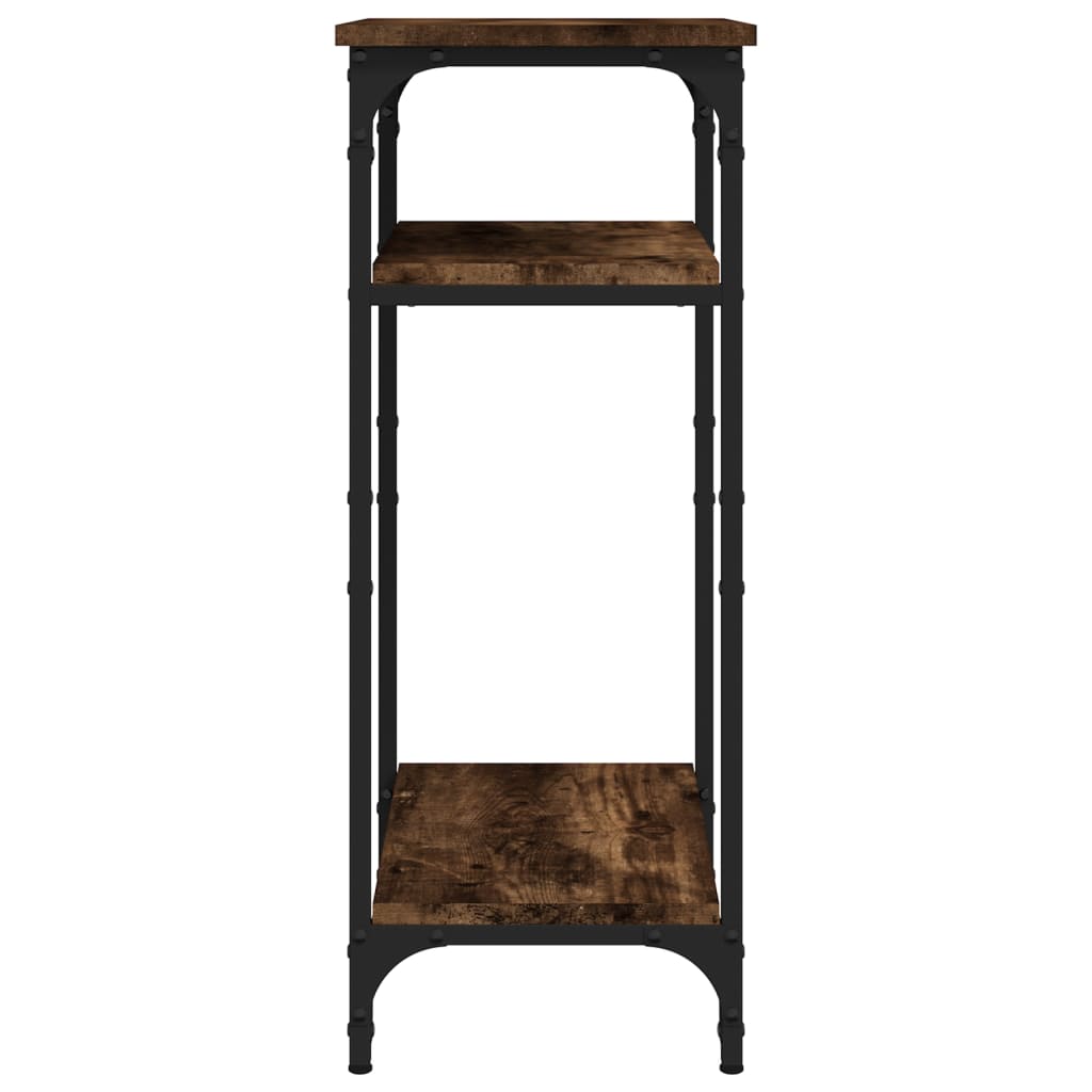 vidaXL Table d'appoint chêne fumé 40x30x75 cm Bois d'ingénierie