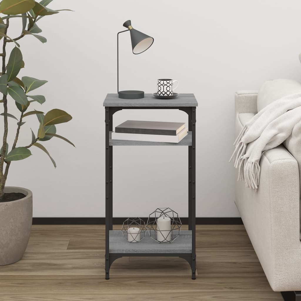 vidaXL Table d'appoint Gris Sonoma 40x30x75 cm Bois d'ingénierie