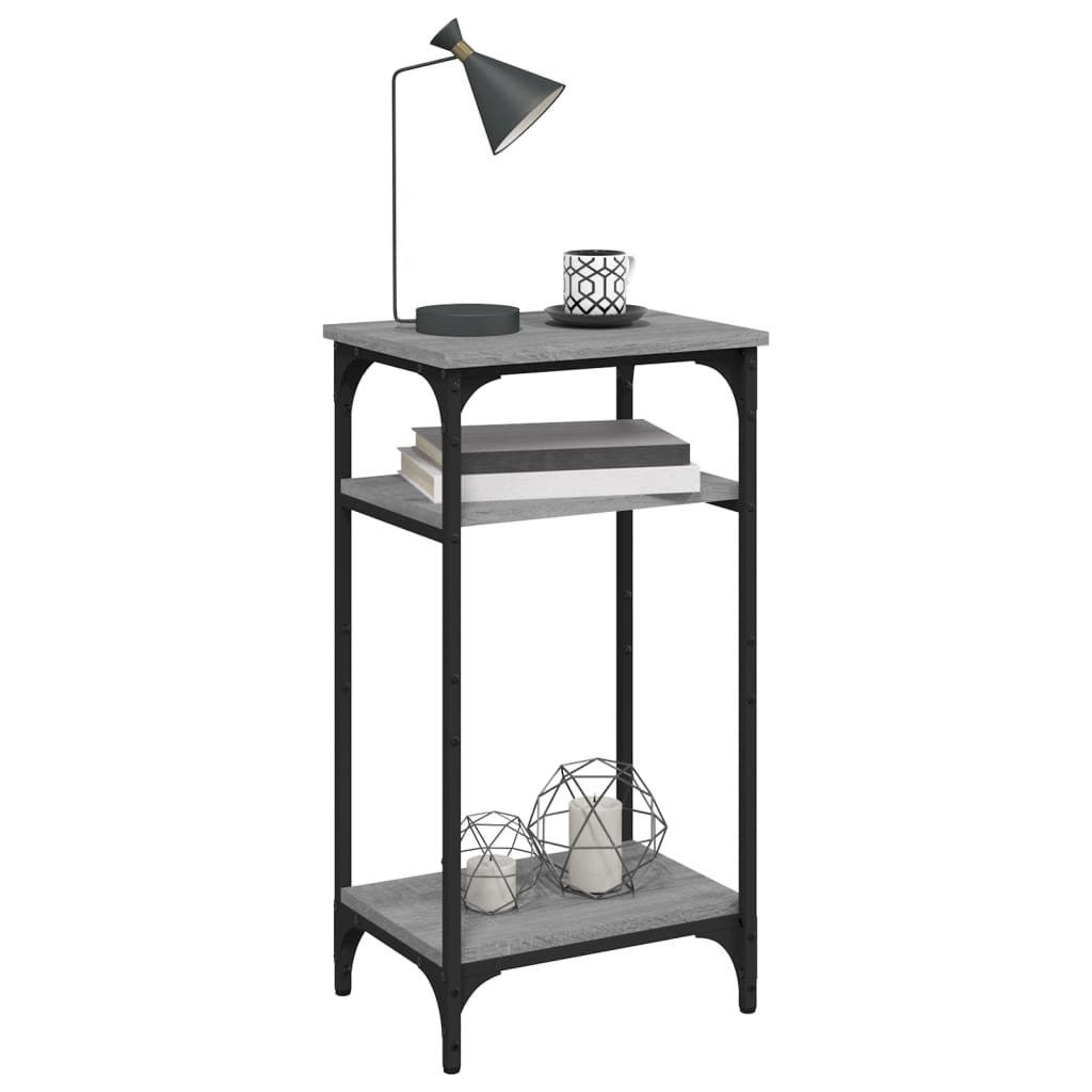vidaXL Table d'appoint Gris Sonoma 40x30x75 cm Bois d'ingénierie