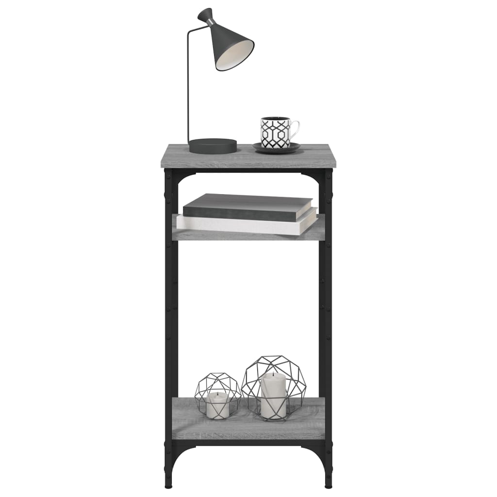 vidaXL Table d'appoint Gris Sonoma 40x30x75 cm Bois d'ingénierie