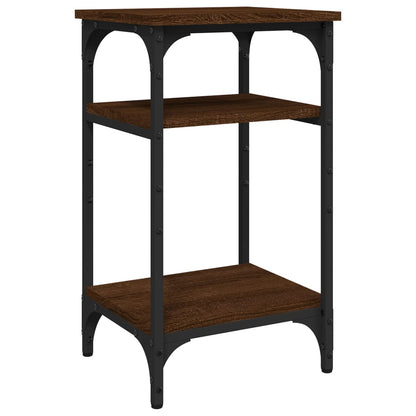 vidaXL Table d'appoint marron aspect chêne 35x30x60 cm bois d'ingénierie