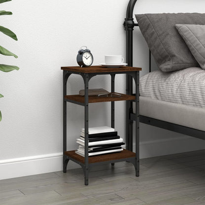 vidaXL Table d'appoint marron aspect chêne 35x30x60 cm bois d'ingénierie