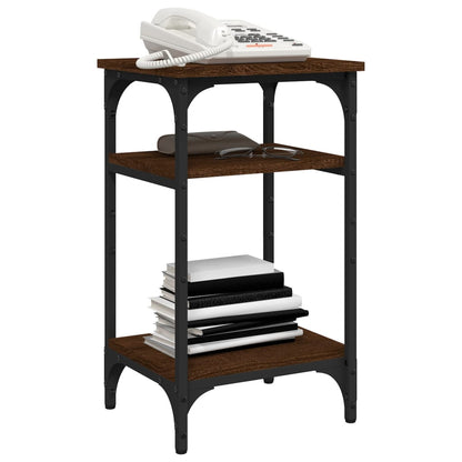 vidaXL Table d'appoint marron aspect chêne 35x30x60 cm bois d'ingénierie