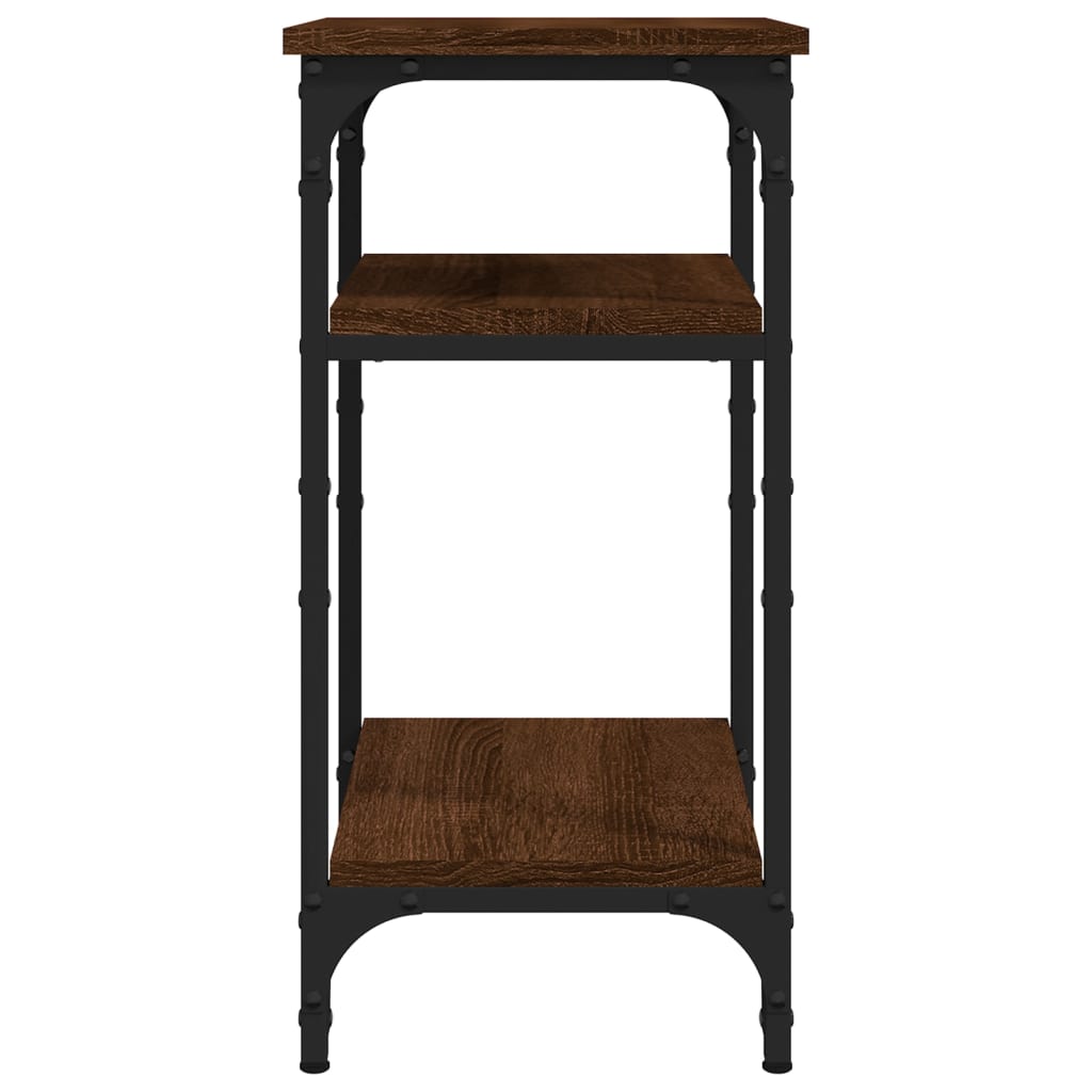 vidaXL Table d'appoint marron aspect chêne 35x30x60 cm bois d'ingénierie