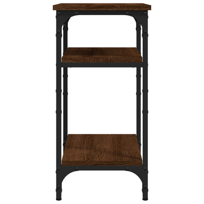 vidaXL Table d'appoint marron aspect chêne 35x30x60 cm bois d'ingénierie