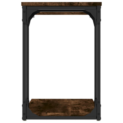 vidaXL Table d'appoint chêne fumé 50x35x52 cm Bois d'ingénierie