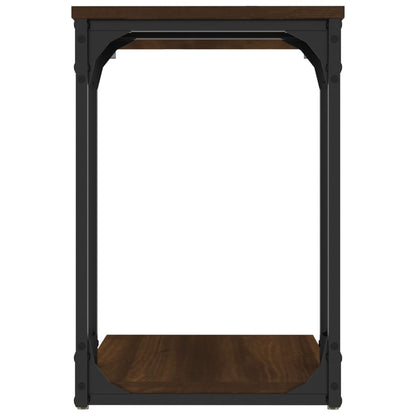 vidaXL Table d'appoint marron aspect chêne 50x35x52 cm Bois d'ingénierie