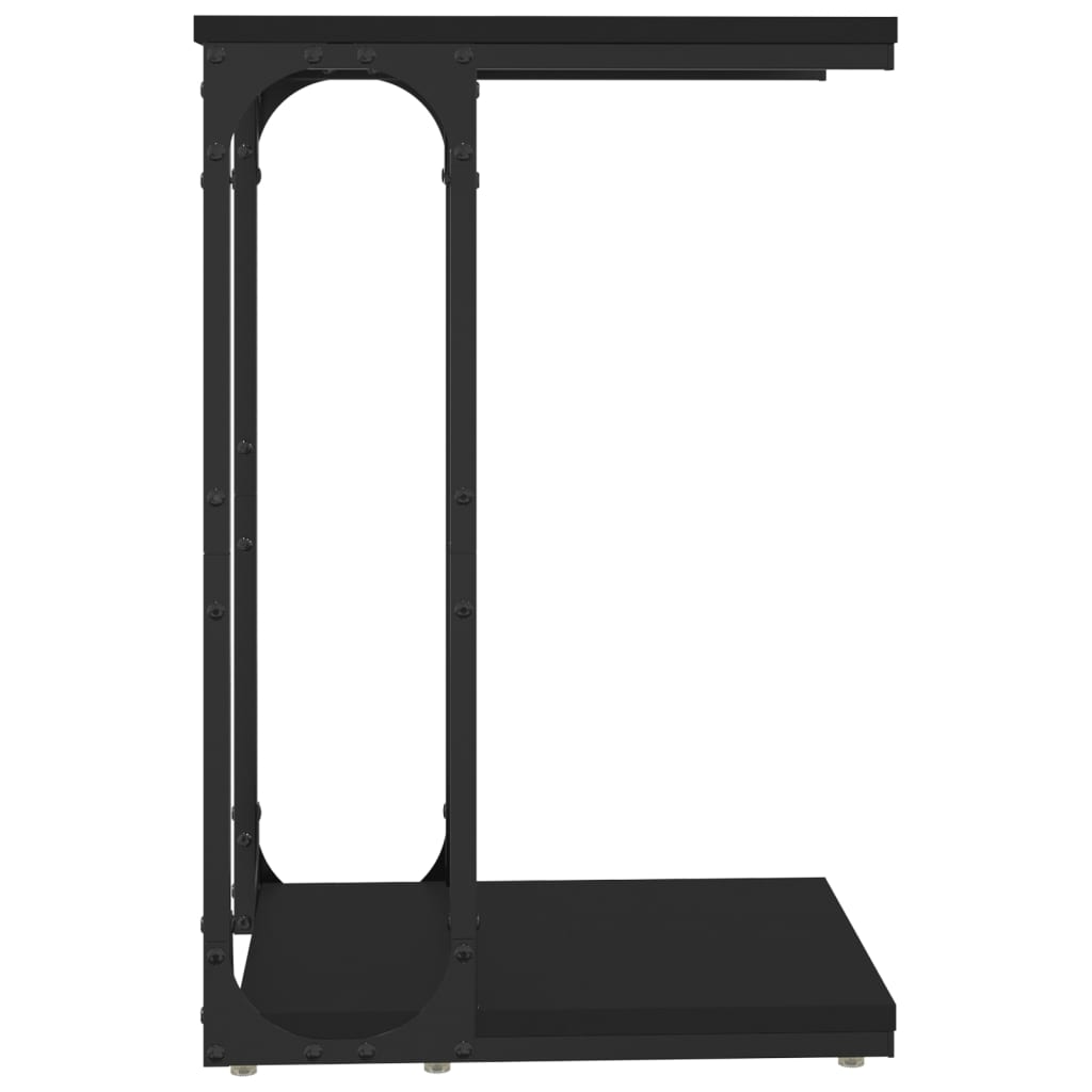 vidaXL Table d'appoint noir 40x30x60 cm bois d'ingénierie