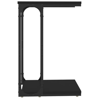 vidaXL Table d'appoint noir 40x30x60 cm bois d'ingénierie