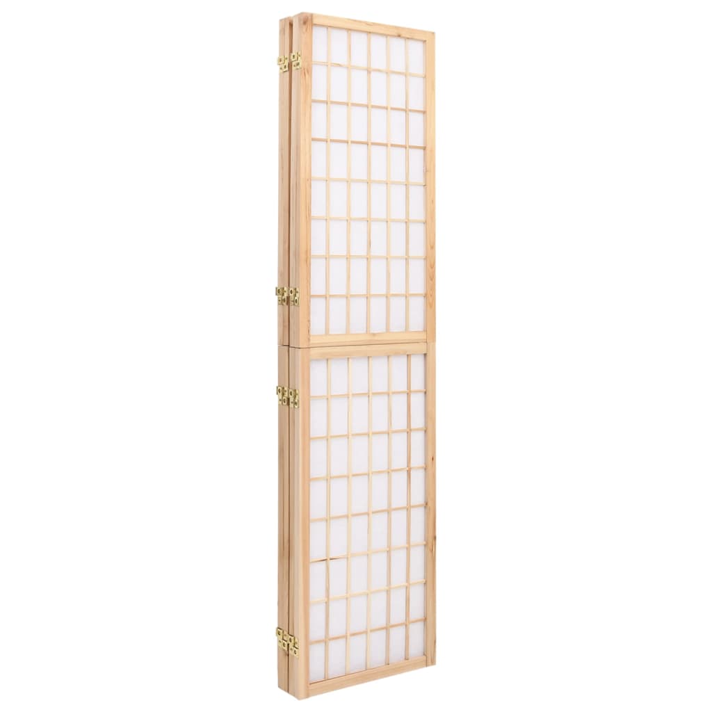 vidaXL 4-tlg. Paravent Japanischer Stil Faltbar 160x170 cm