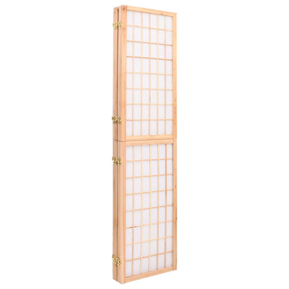 vidaXL 4-tlg. Paravent Japanischer Stil Faltbar 160x170 cm