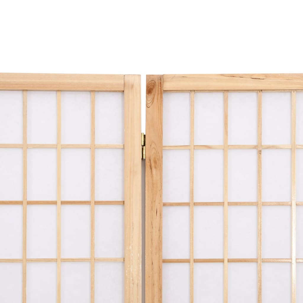 vidaXL 4-tlg. Paravent Japanischer Stil Faltbar 160x170 cm