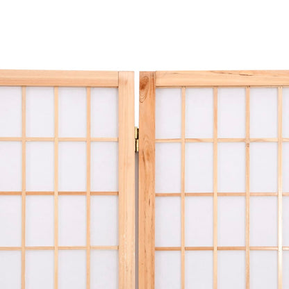 vidaXL 4-tlg. Paravent Japanischer Stil Faltbar 160x170 cm