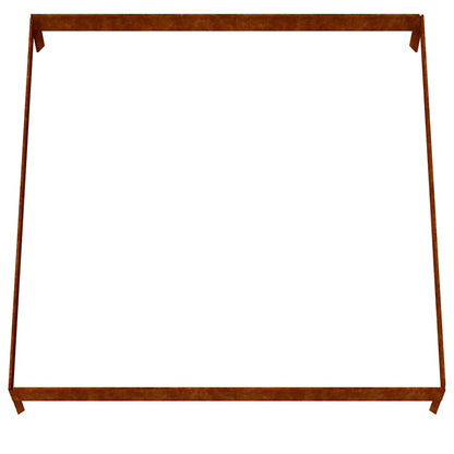 vidaXL Hochbeet 100x100x18,5 cm Cortenstahl