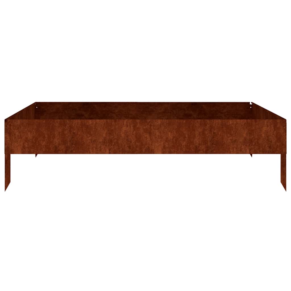 vidaXL Hochbeet 100x100x26 cm Cortenstahl