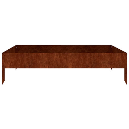 vidaXL Hochbeet 100x100x26 cm Cortenstahl
