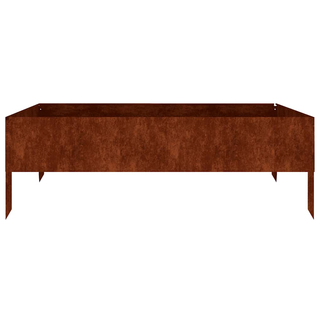 vidaXL Hochbeet 100x100x33,5 cm Cortenstahl