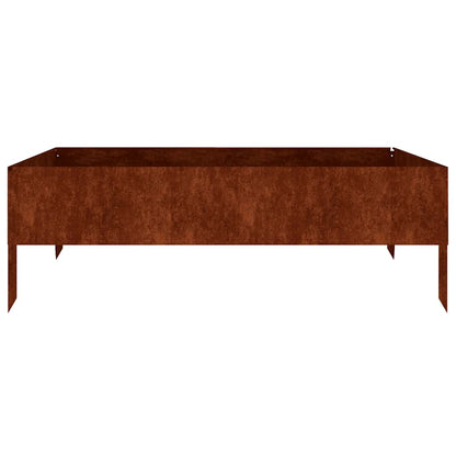 vidaXL Hochbeet 100x100x33,5 cm Cortenstahl