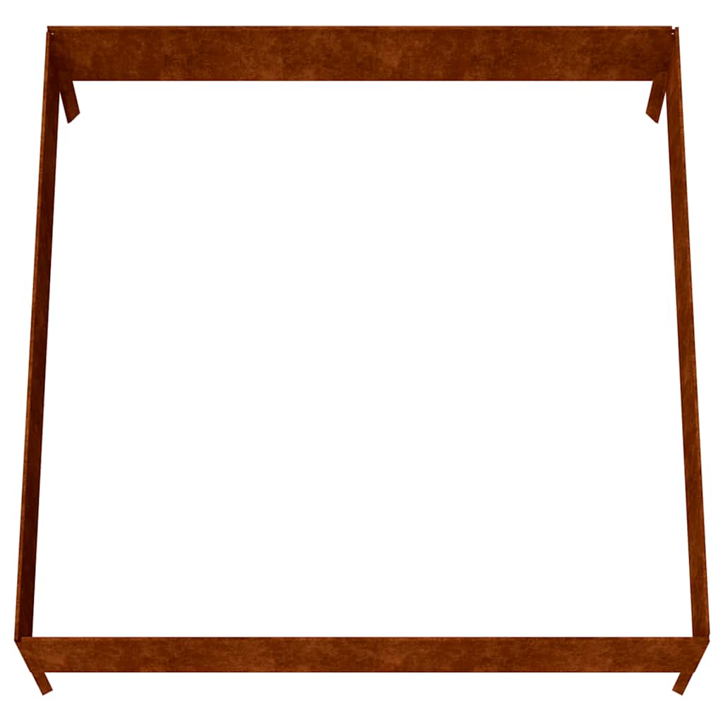 vidaXL Hochbeet 100x100x33,5 cm Cortenstahl
