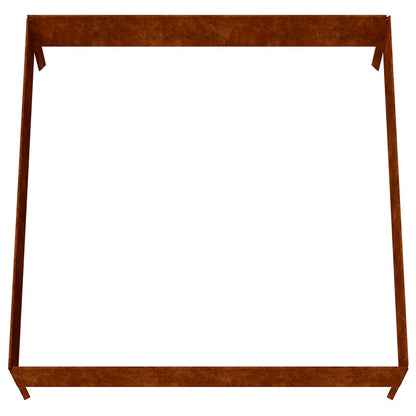 vidaXL Hochbeet 100x100x33,5 cm Cortenstahl