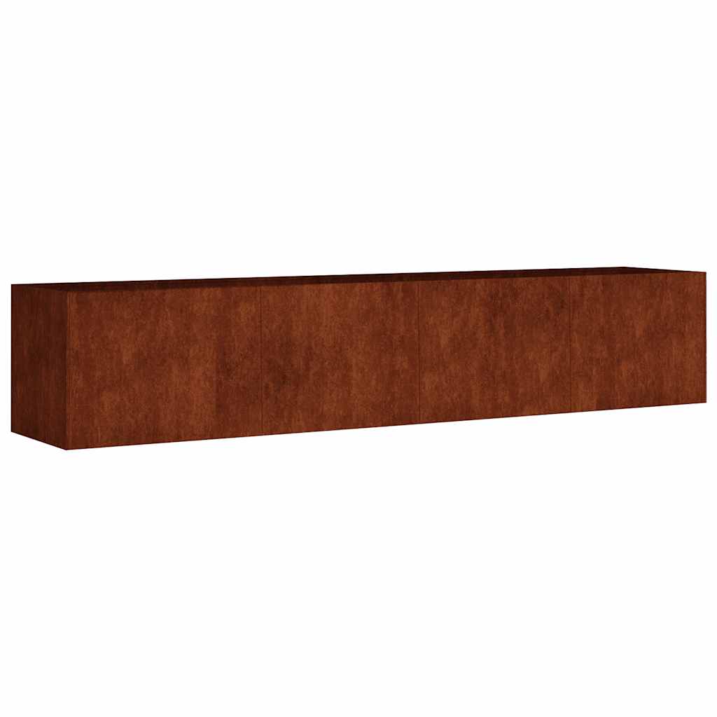 vidaXL Hochbeet 200x40x40 cm Cortenstahl